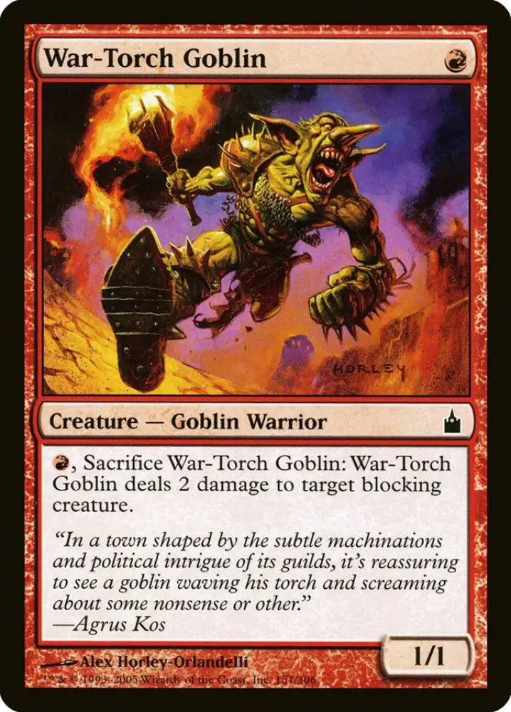 War-Torch Goblin [Ravnica: City of Guilds] - MTG Single