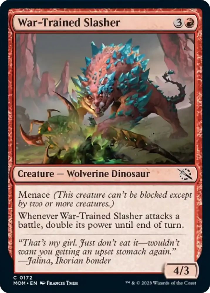 War-Trained Slasher [March of the Machine] - MTG Single