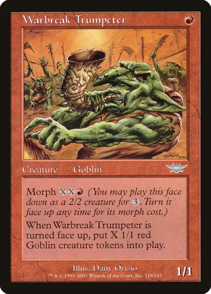Warbreak Trumpeter [Legions] - MTG Single