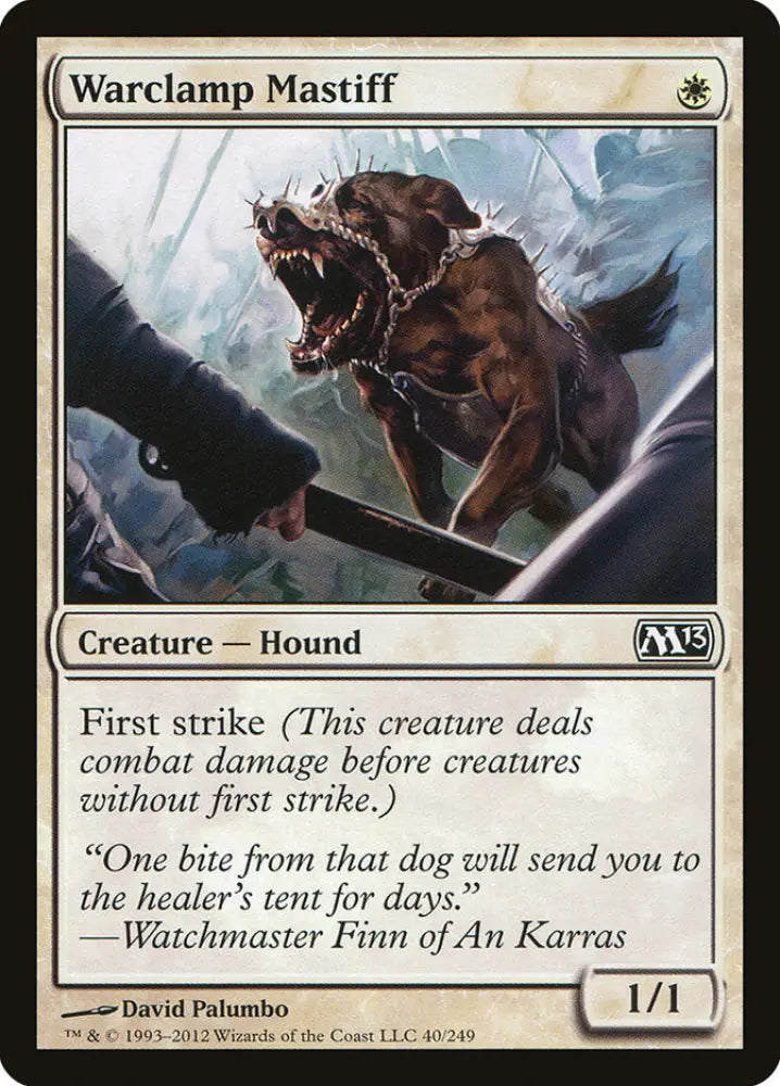Warclamp Mastiff [Magic 2013] - MTG Single