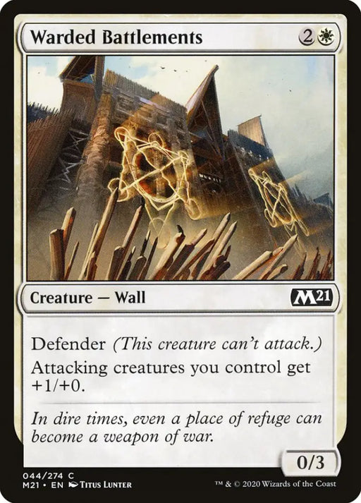 Warded Battlements [Core Set 2021] - MTG Single