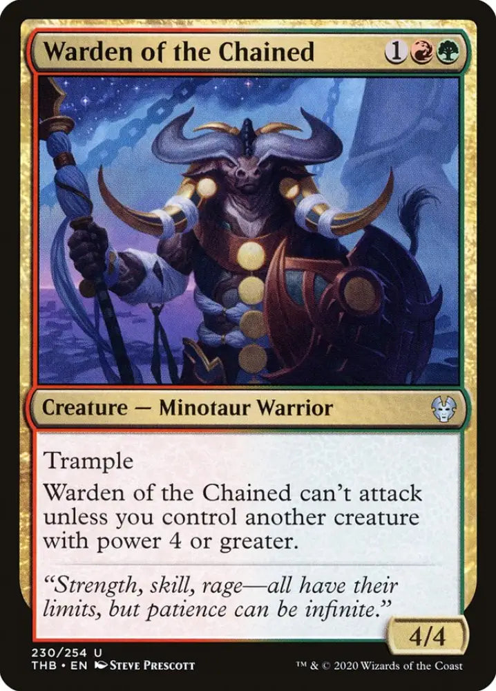 Warden of the Chained [Theros Beyond Death] - MTG Single