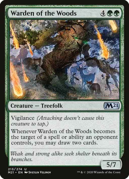 Warden of the Woods [Core Set 2021] - MTG Single