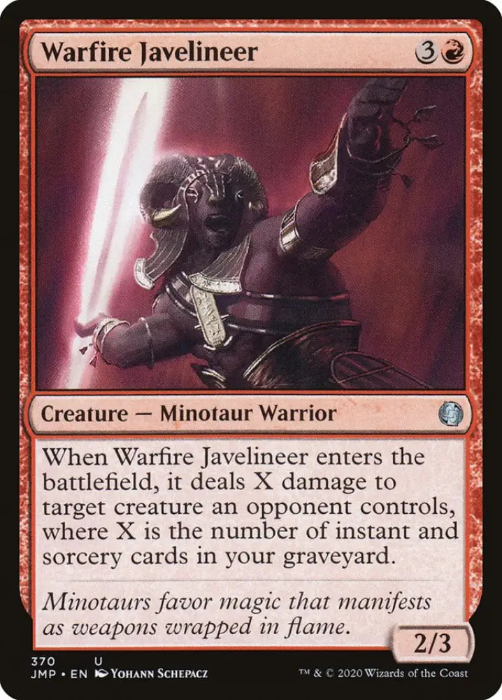 Warfire Javelineer [Jumpstart] - MTG Single