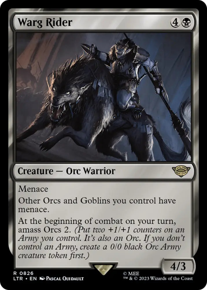 Warg Rider [The Lord of the Rings: Tales of Middle-Earth] - MTG Single