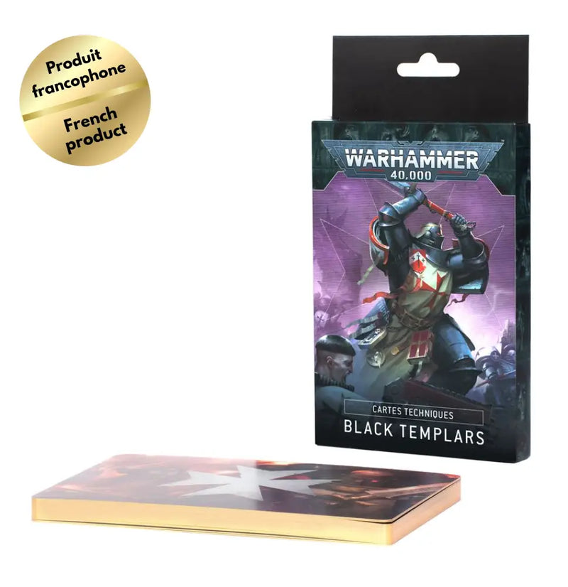 Warhammer 40k - Cartes Techniques: Black Templars (FR) - Games Workshop