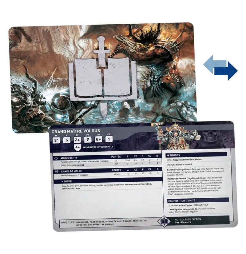 Warhammer 40k - Cartes Techniques: Grey Knights (FR) - Games Workshop