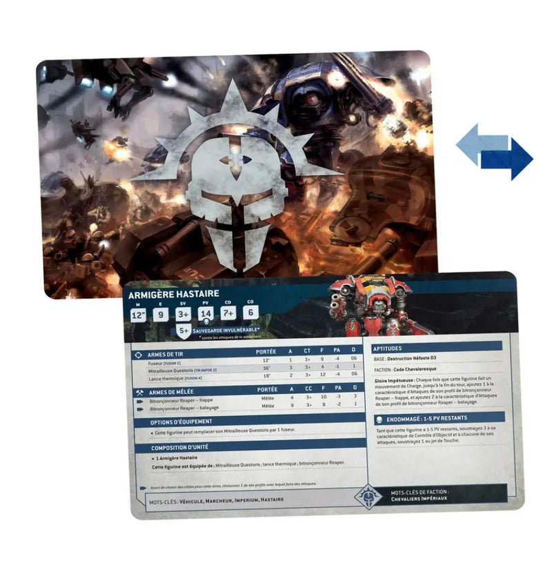 Warhammer 40k - Cartes Techniques: Imperial Knights (FR) - Games Workshop