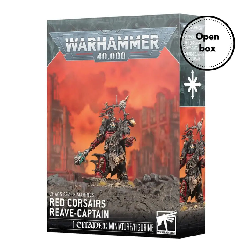 Warhammer 40k - Chaos Space Marine: Red Corsairs Reave-Captain (Used On Sprue) - Games Workshop