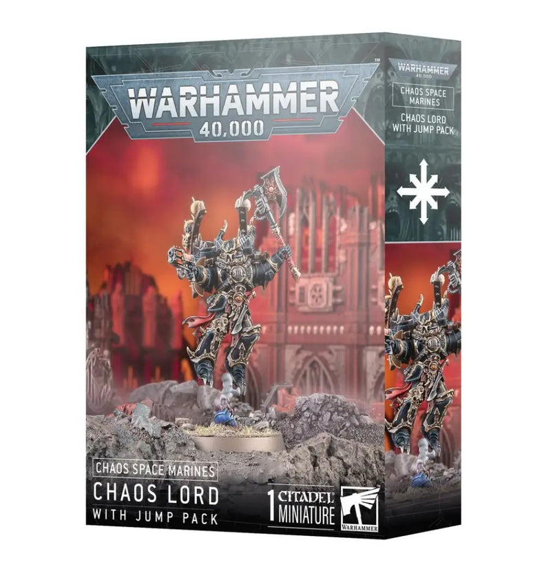 Warhammer 40k - Chaos Space Marines: Chaos Lord with Jump Pack - Games Workshop