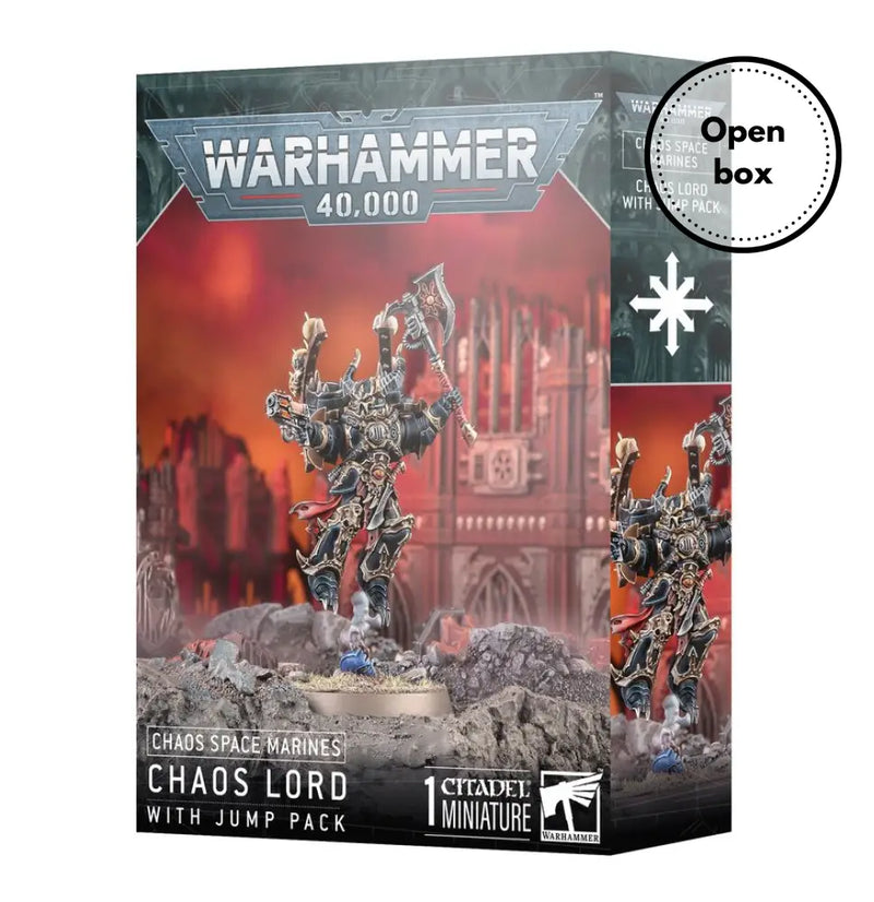Warhammer 40k - Chaos Space Marines: Chaos Lord with Jump Pack (Used on Sprue) - Games Workshop