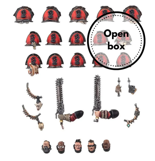 Warhammer 40k - Chaos Space Marines: Red Corsairs Upgrades and Transfers (Used On Sprue) - Games Workshop
