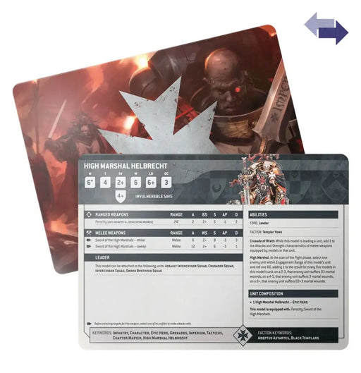 Warhammer 40k - Datasheet Cards: Black Templars (EN) - Games Workshop