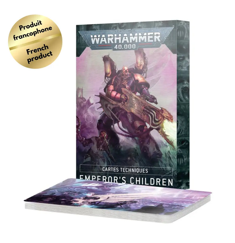 Warhammer 40k - Datasheet Cards: Emperor’s Children (FRENCH) - Games Workshop