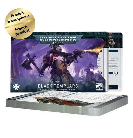 Warhammer 40k - Index Cards: Black Templars (FR) - Games Workshop