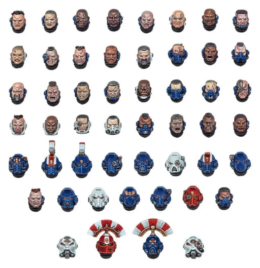 Warhammer 40k - Space Marine Heads - Games Workshop
