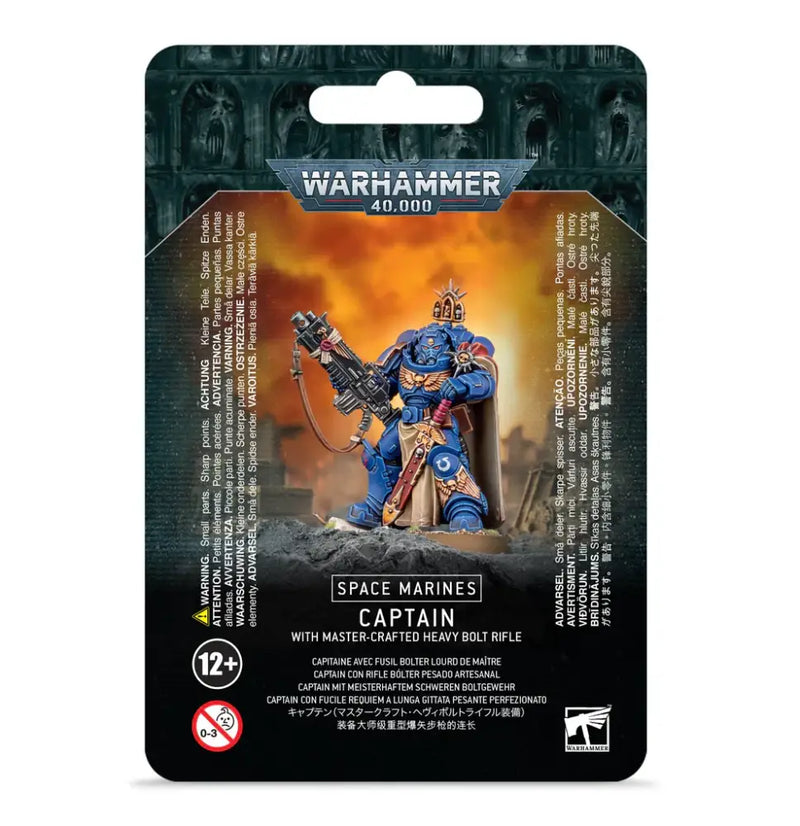 Warhammer 40k - Space Marines: Captain in Gravis Armour with Master-crafter Heavy Bolt Rifle - Games Workshop