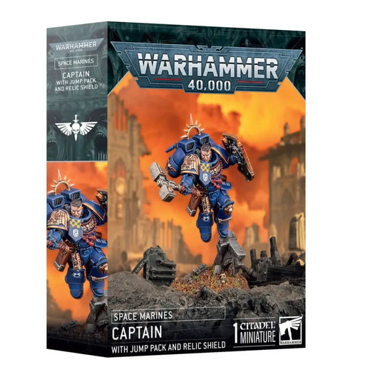 Warhammer 40k - Space Marines: Captain with Jump Pack and Relic Shield - Games Workshop