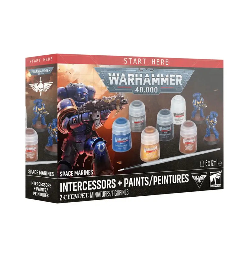 Warhammer 40k Space Marines Intercessors + Paints (2026-07-25) - Games Workshop