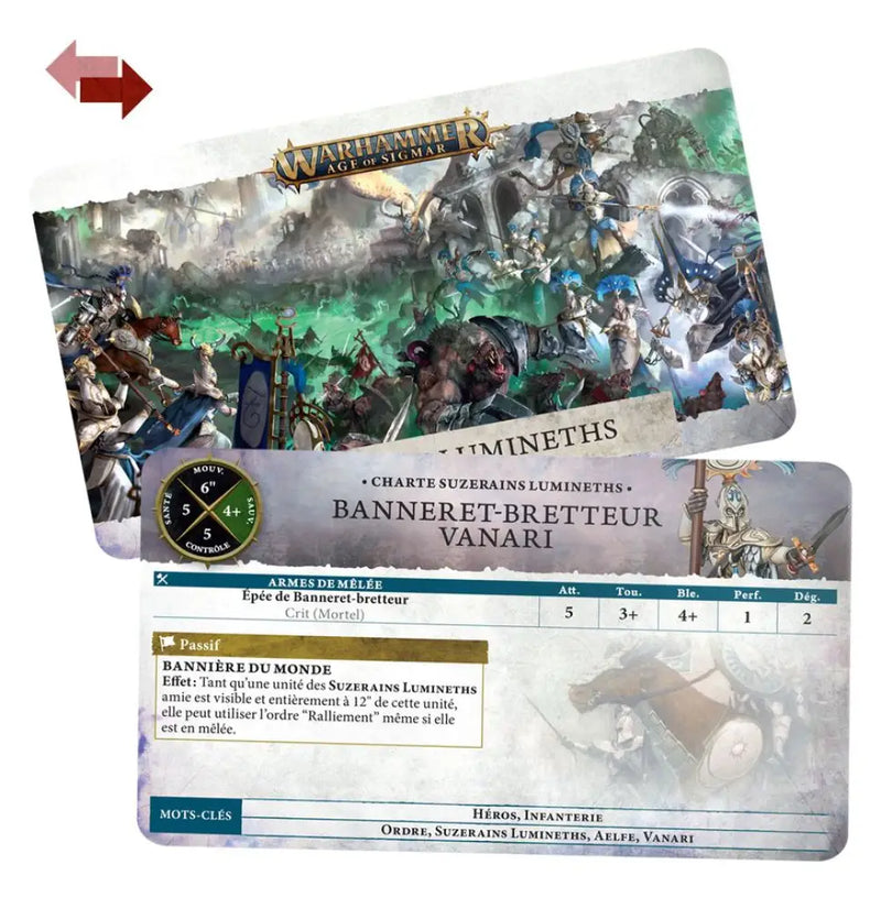 Warhammer: Age of Sigmar - Cartes de Charte: Lumineth Realm-lords (FR) - Games Workshop
