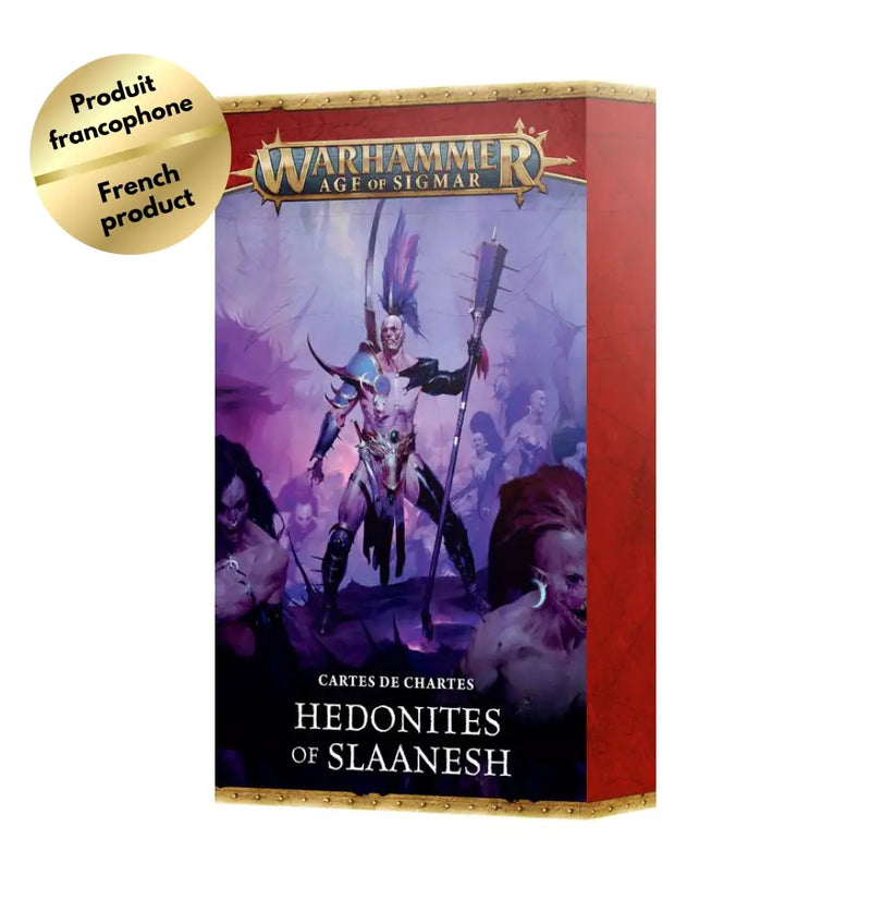 Warhammer: Age of Sigmar - Cartes de Chartes: Hedonites of Slaanesh (FR) (2026-07-04) - Games Workshop