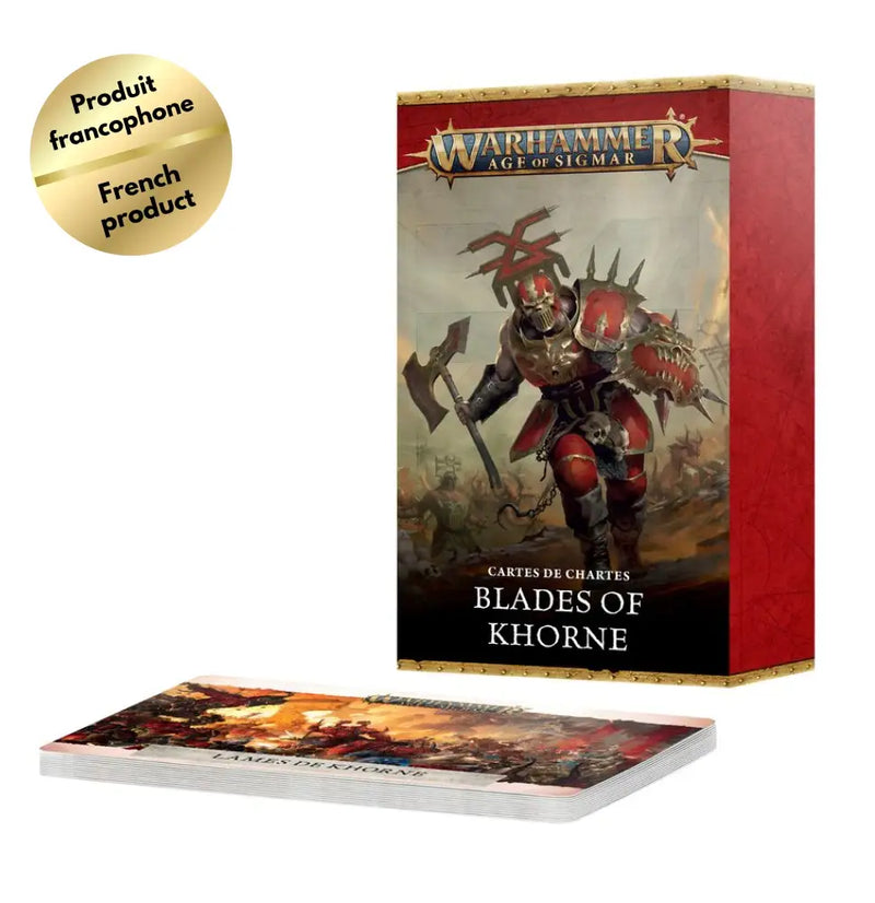 Warhammer Age of Sigmar: Warscroll Cards - Blades of Khorne (FR) - Games Workshop