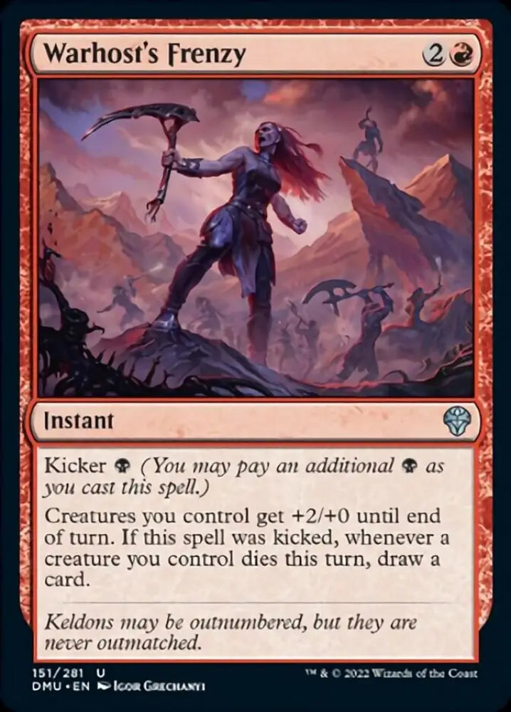 Warhost’s Frenzy [Dominaria United] - MTG Single