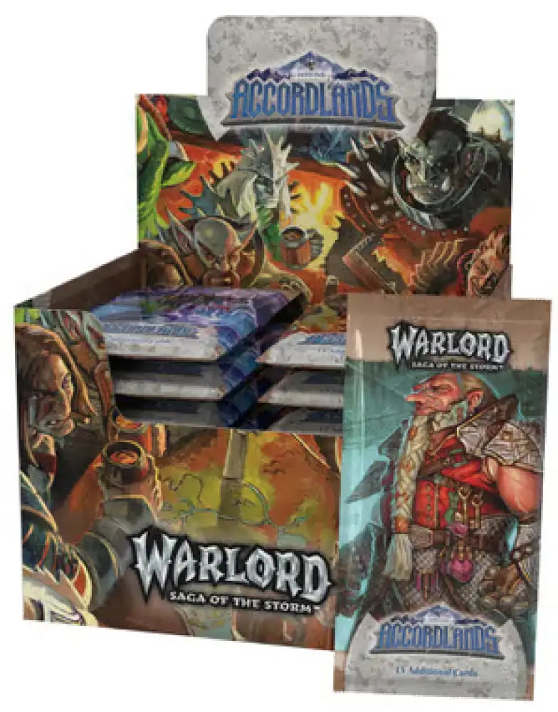 Warlord: Saga of the Storm CCG Into the Accordlands Booster Display - Warlord Saga of the Storm Sealed