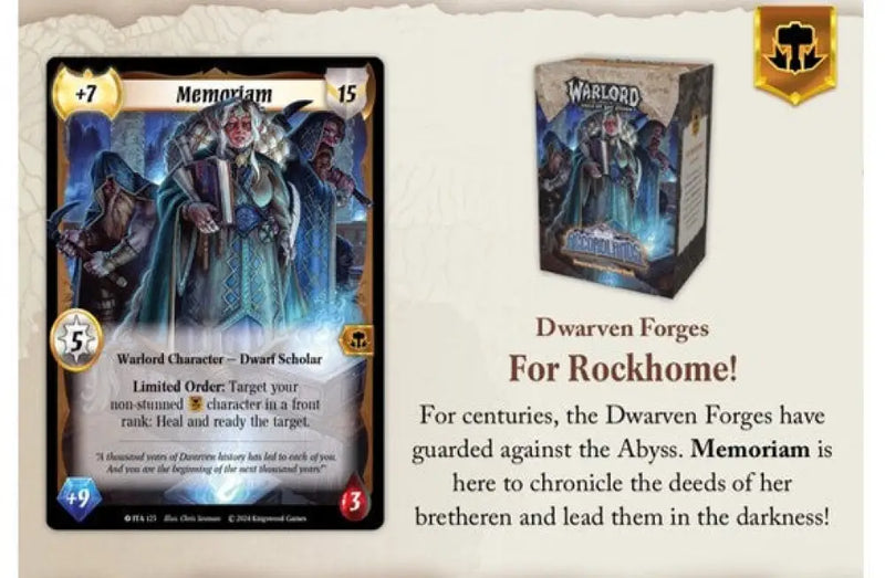 Warlord: Saga of the Storm CCG Into the Accordlands Starter Deck - Dwarven Forges - Warlord Saga of the Storm Sealed