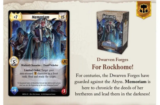 Warlord: Saga of the Storm CCG Into the Accordlands Starter Deck - Dwarven Forges - Warlord Saga of the Storm Sealed
