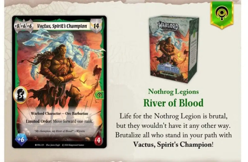 Warlord: Saga of the Storm CCG Into the Accordlands Starter Deck - River of Blood - Warlord Saga of the Storm Sealed