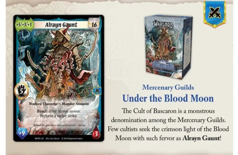 Warlord: Saga of the Storm CCG Into the Accordlands Starter Deck - Under the Blood Moon - Warlord Saga of the Storm