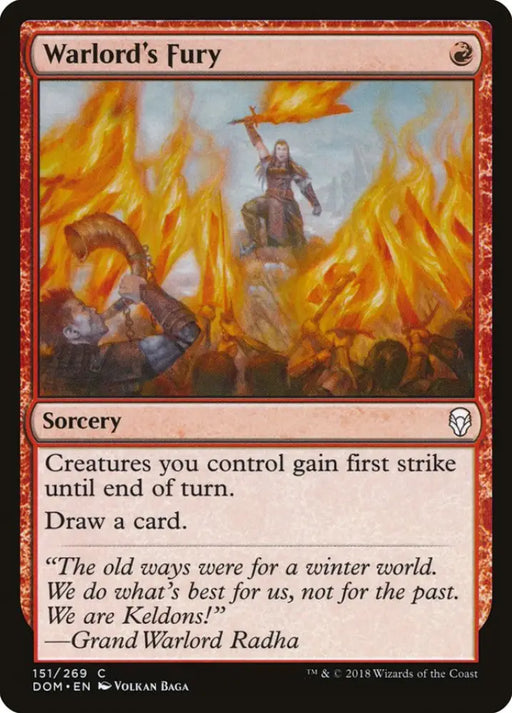 Warlord’s Fury [Dominaria] - MTG Single