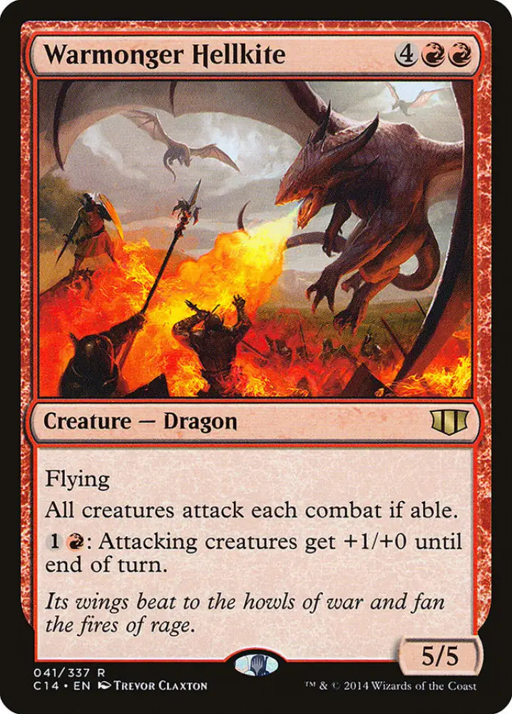 Warmonger Hellkite [Commander 2014] - MTG Single