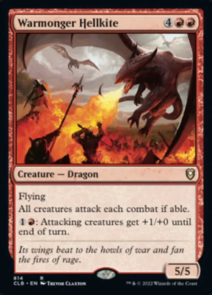 Warmonger Hellkite [Commander Legends: Battle for Baldur’s Gate] - MTG Single