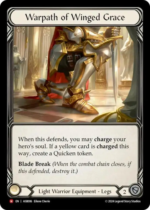 Warpath of Winged Grace [ASB006] (Armory Deck: Boltyn) Rainbow Foil - Flesh And Blood Single