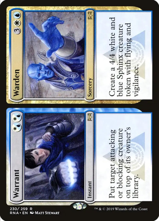Warrant // Warden [Ravnica Allegiance] - MTG Single