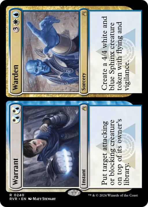 Warrant // Warden [Ravnica Remastered] - MTG Single