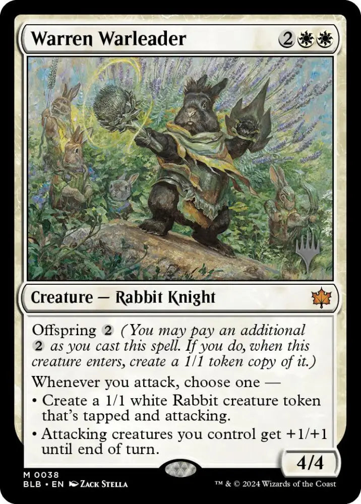 Warren Warleader (Promo Pack) [Bloomburrow Promos] - MTG Single