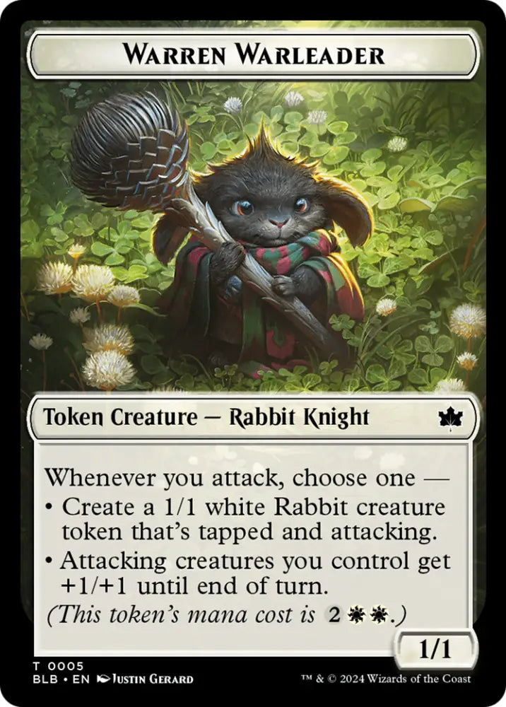 Warren Warleader Token [Bloomburrow Tokens] - MTG Single
