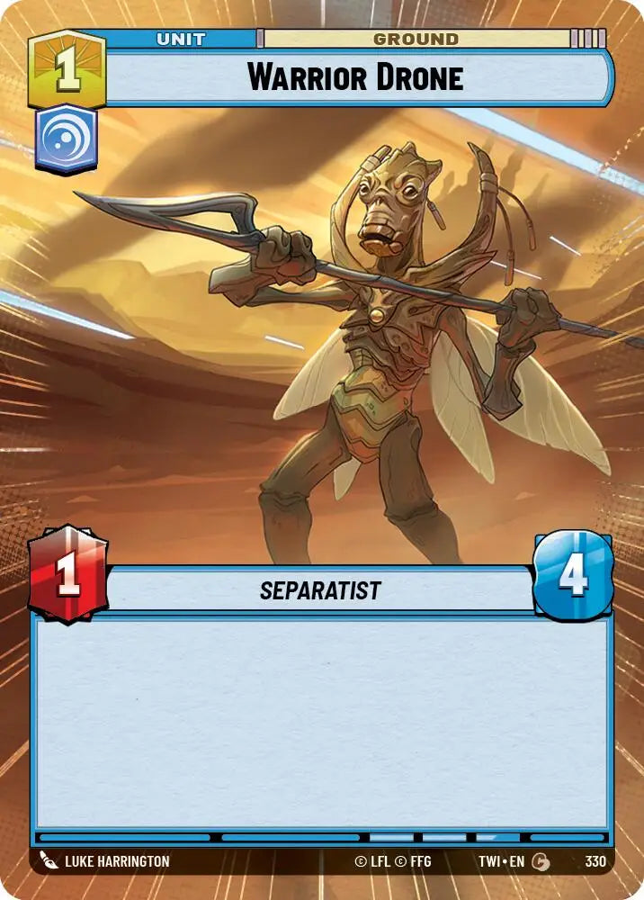 Warrior Drone (Hyperspace) (330) [Twilight of the Republic] - Star Wars: Unlimited Single