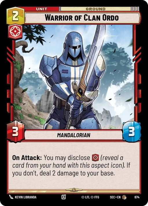 Warrior of Clan Ordo (Foil) (674) [Secrets of Power]