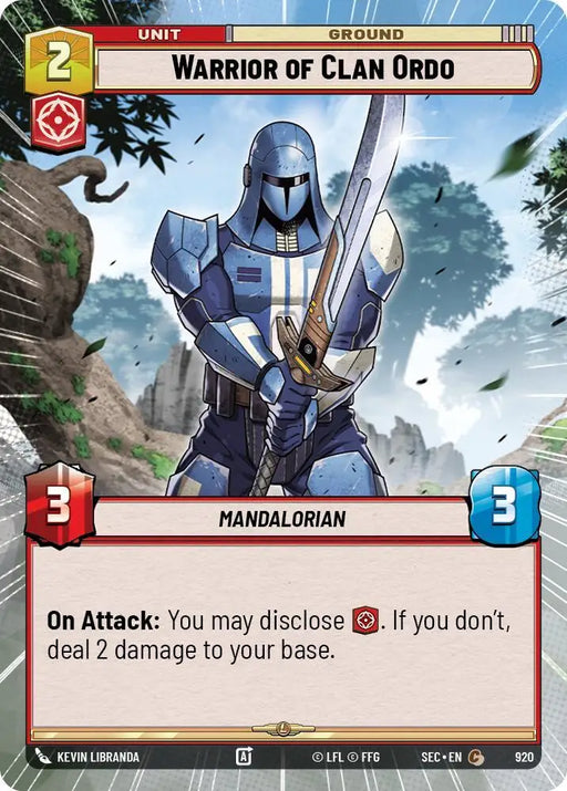 Warrior of Clan Ordo (Hyperspace Foil) (920) [Secrets of Power]