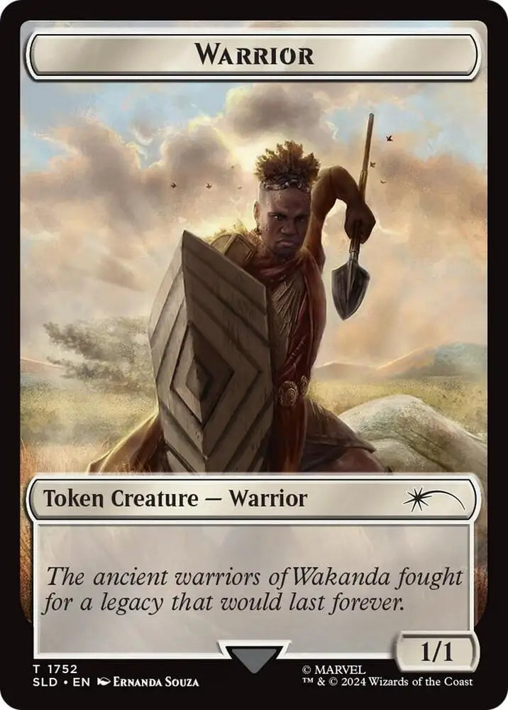 Warrior Token (Rainbow Foil) (1752) [Secret Lair Drop]