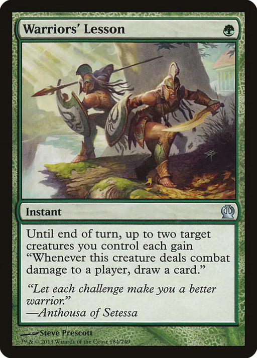 Warriors’ Lesson [Theros] - MTG Single