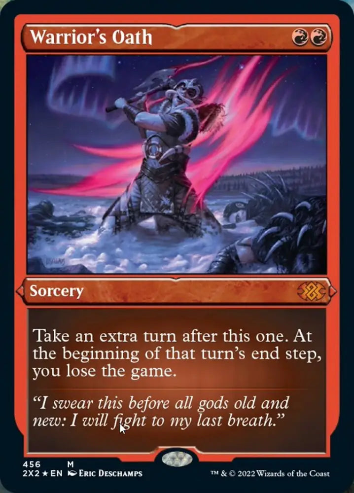 Warrior’s Oath (Foil Etched) [Double Masters 2022] - MTG Single