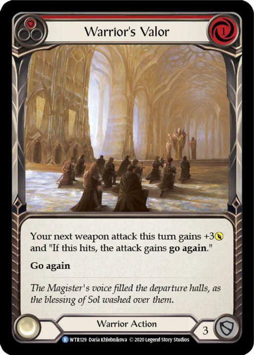 Warrior’s Valor (Red) [Welcome to Rathe Unlimited] Unlimited Normal - Flesh And Blood Single