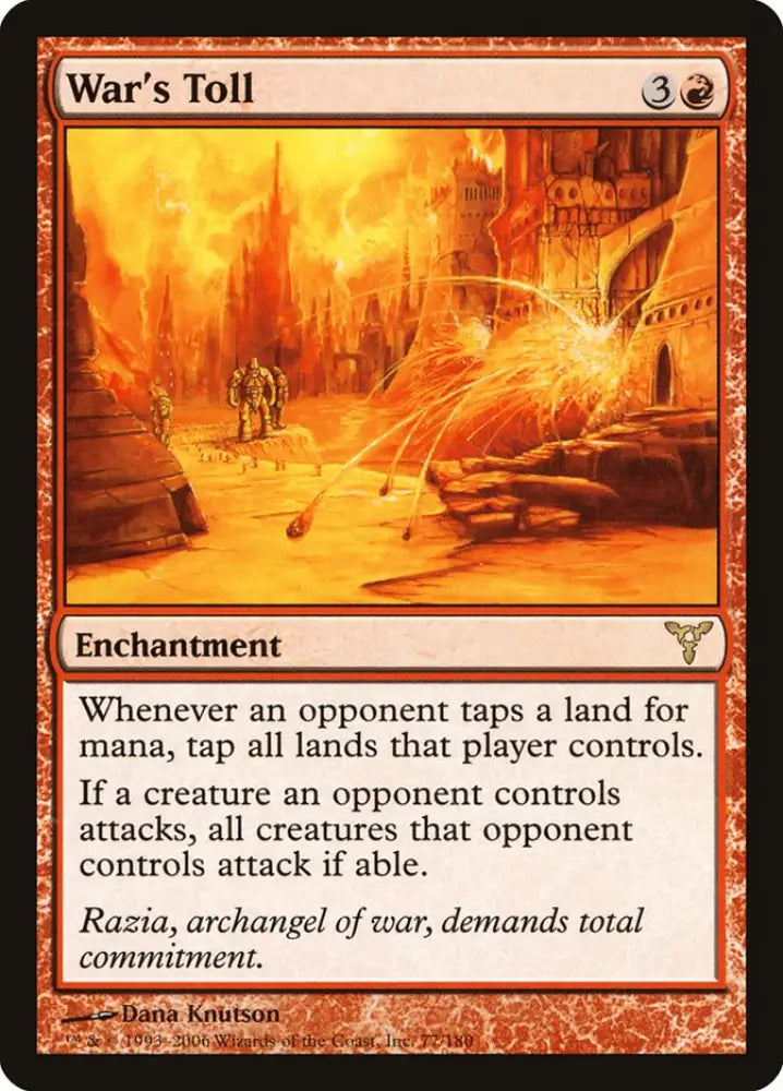 War’s Toll [Dissension] - MTG Single