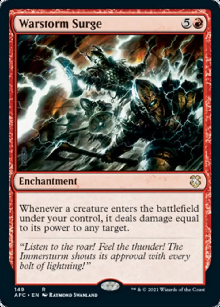 Warstorm Surge [Dungeons & Dragons: Adventures in the Forgotten Realms Commander] - MTG Single