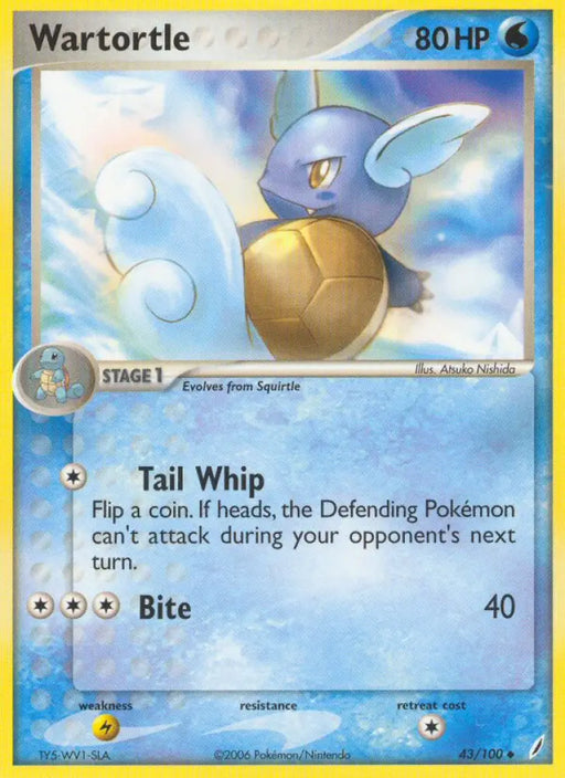 Wartortle (43/100) [EX: Crystal Guardians] - Pokemon Single
